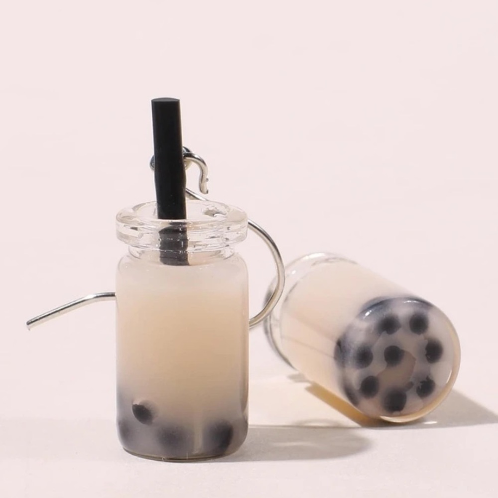 Sale 🎉Boba earrings - Picture 2 of 3